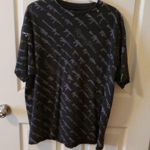 Rogue Status Gun Print Tee Black/Silver XL